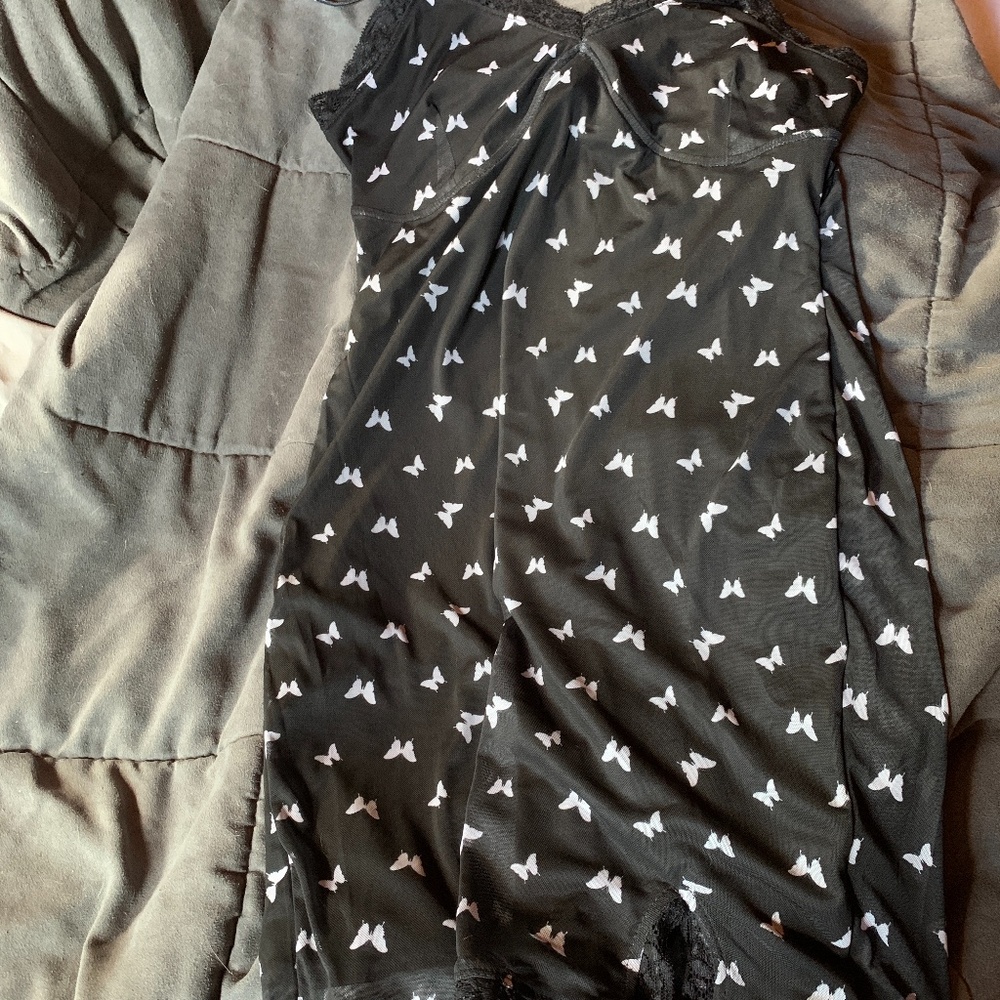 Black and white size medium butterfly dress